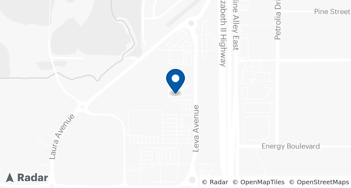 Map of Dairy Queen Location:: 174 Leva Ave, Red Deer, AB, T4E 1B9